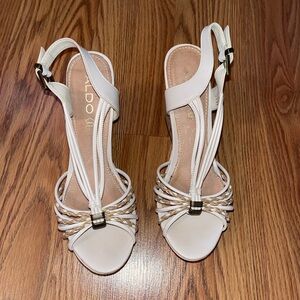 ALDO Women's Elegant Cream Heels